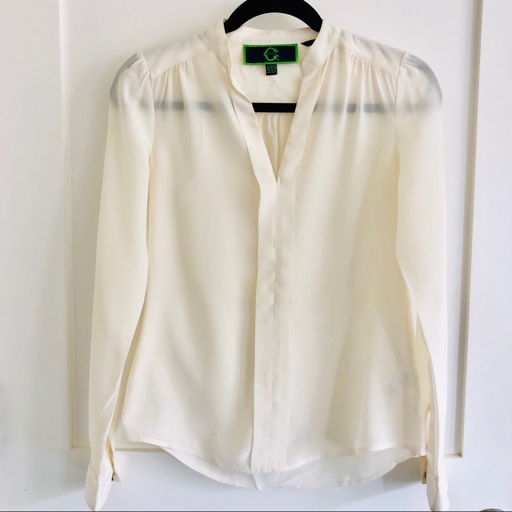 C. Wonder Cream Silk Blouse